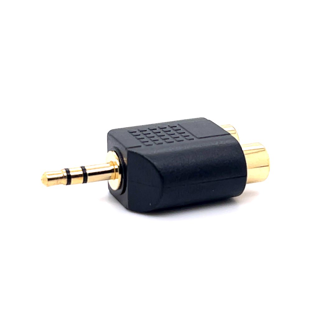 3.5mm Stereo Male to 2RCA Female Adaptor (1pc)