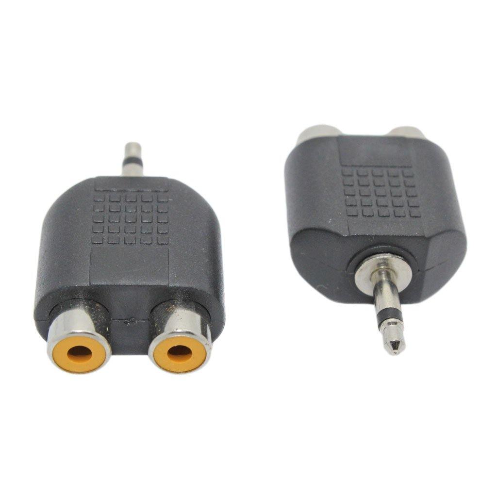 3.5mm Mono Male to 2RCA Female Adaptor - CABLESmart