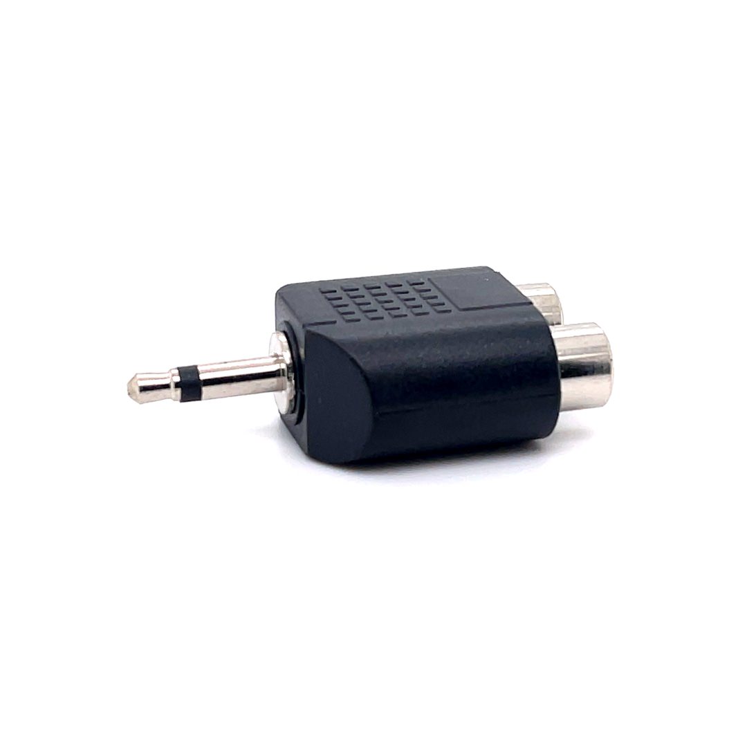 3.5mm Mono Male to 2RCA Female Adaptor (1pc)